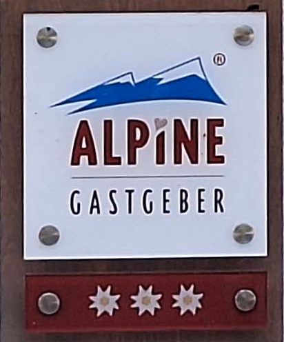 3 Edelweiss - Auszeichnung von Alpine Gastgeber